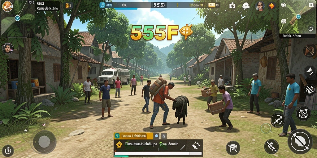 Screenshot 555F menampilkan pengalaman gameplay Simulation yang seru.
