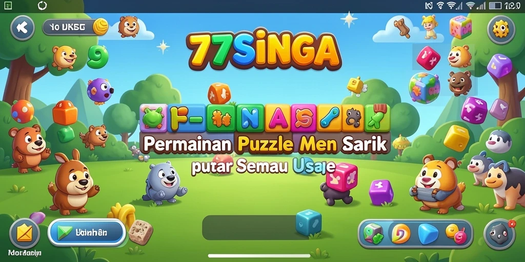Tangkapan layar dari gameplay seru 77SINGA yang menunjukkan berbagai puzzle menarik.