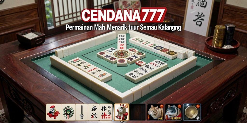 Screenshot utama CENDANA777 menampilkan permainan Mahjong yang menarik.