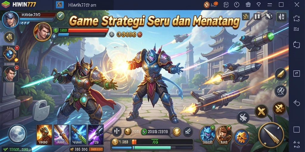 Tangkapan layar gameplay HIWIN777 menunjukkan aksi strategi yang mendebarkan.