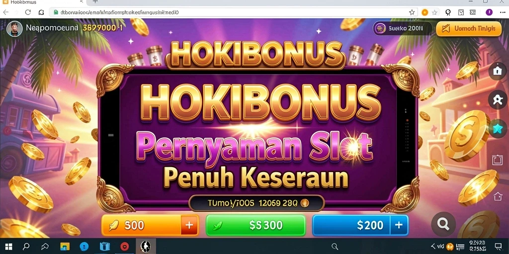 Tampilan menarik dari gameplay HOKIBONUS dengan efek visual yang memukau.