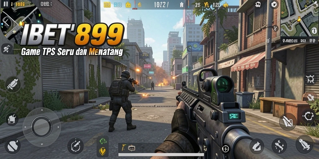 Tampilan utama permainan IBET899 dengan aksi tembak-menembak yang seru.