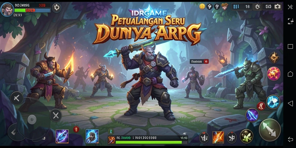 Tampilan menarik dari dunia ARPG di IDRGAME saat bertempur.