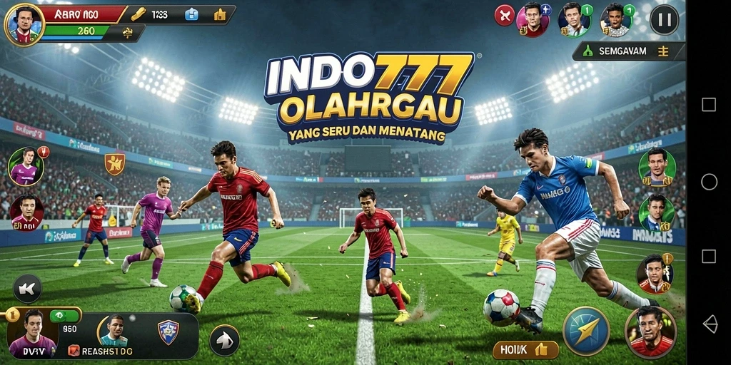 Screenshot gameplay INDO777 menunjukkan aksi seru dalam permainan olahraga.