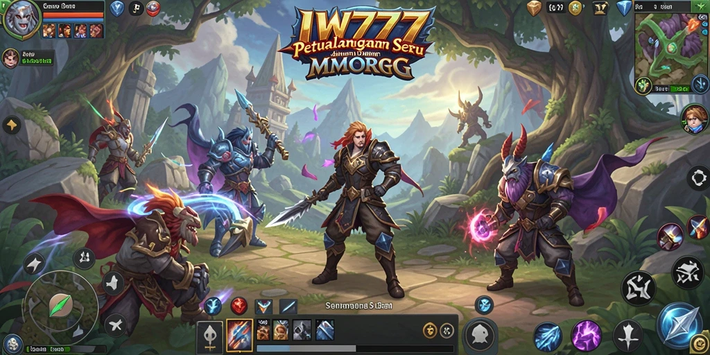 Tampilan gameplay IW777 yang menakjubkan dalam petualangan MMORPG.