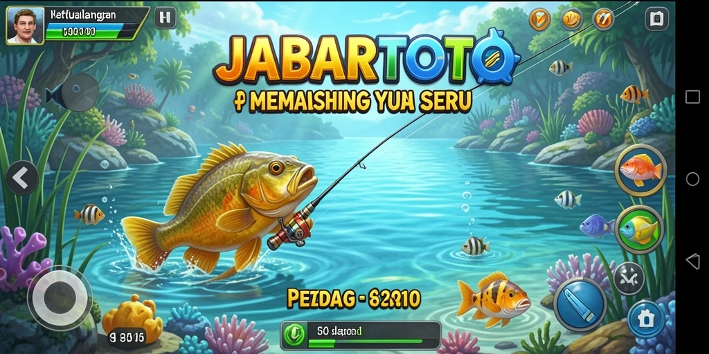 Tampilan menarik dari gameplay memancing di JABARTOTO.