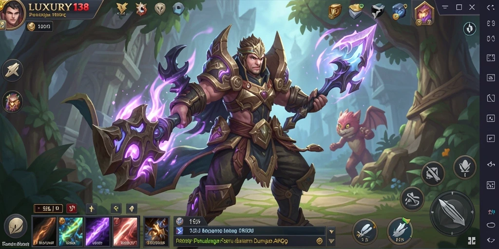 Tampilan gameplay menarik dari LUXURY138 di dunia ARPG.