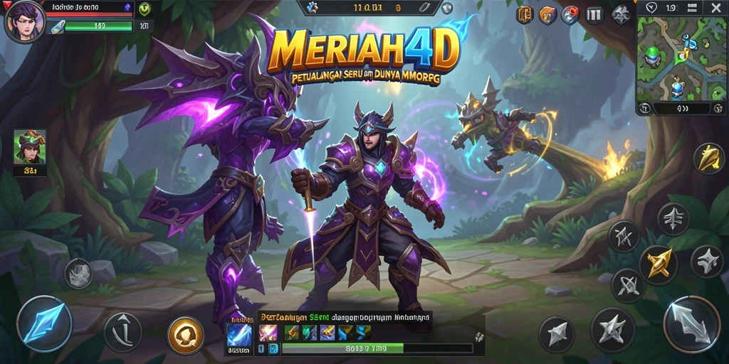 Tangkapan layar gameplay MERIAH4D menampilkan aksi mendebarkan dalam petualangan MMORPG.