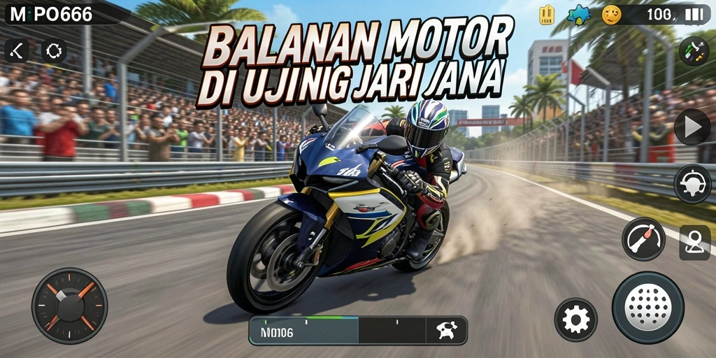 Menampilkan aksi balapan motor yang mendebarkan dan grafis menawan.