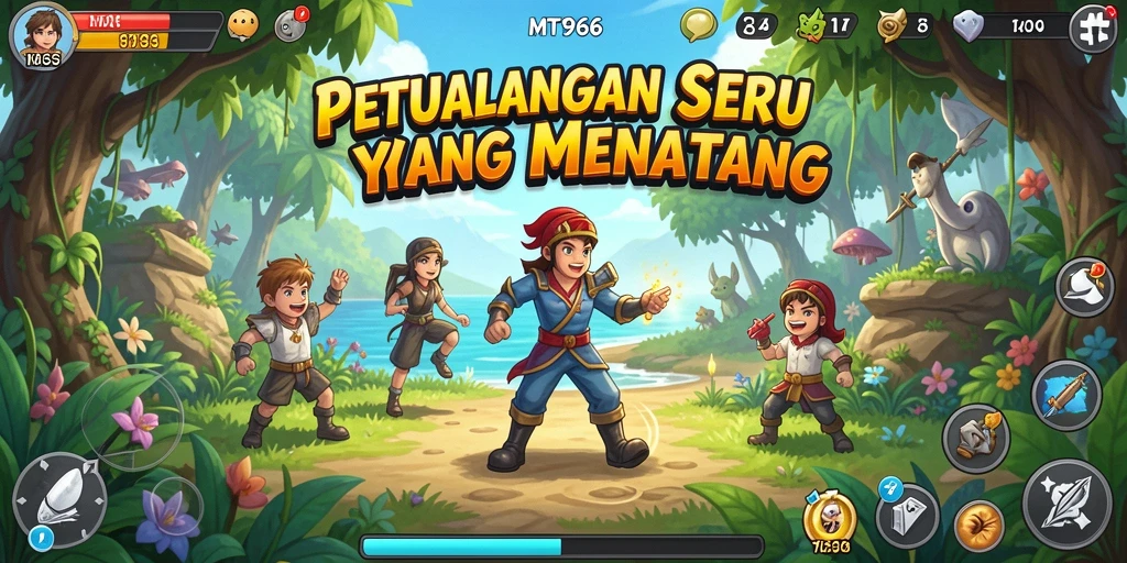 Tampilan gameplay MT966 yang mendebarkan dan penuh warna.