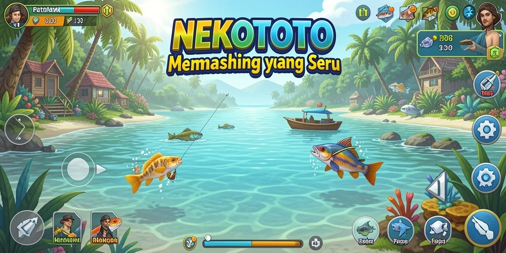 Gameplay memancing yang menakjubkan dalam NEKOTOTO