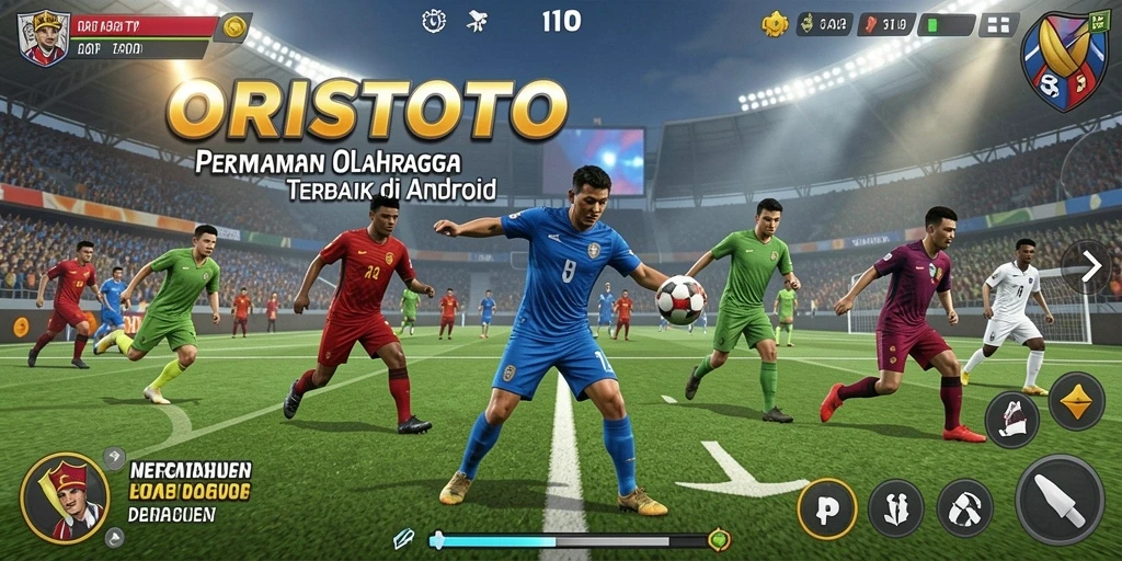Tampilan gameplay seru di ORISTOTO dengan berbagai olahraga.