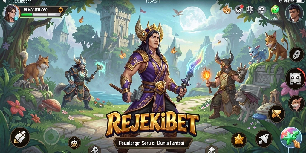 Tampilan gameplay seru di REJEKIBET dengan aksi petualangan.
