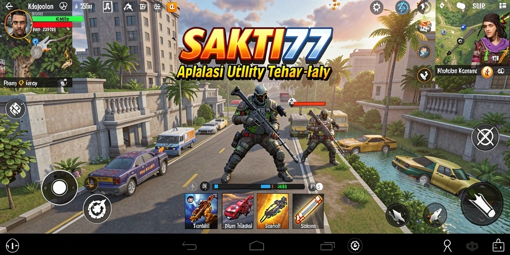 Tampilan antarmuka SAKTI77 yang bersih dan menarik.