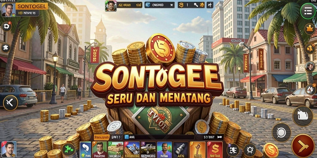 Tampilan menarik dari gameplay SONTOGEL yang menantang.