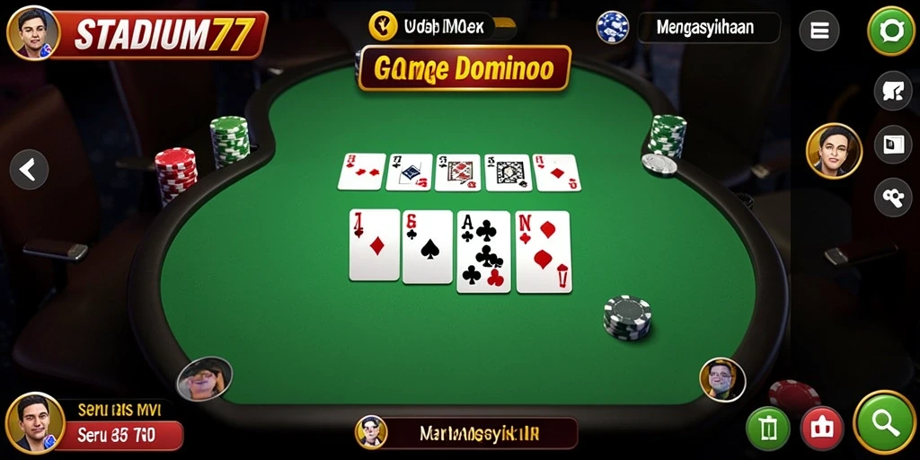 Tampilan menarik dari gameplay STADIUM77 yang seru.
