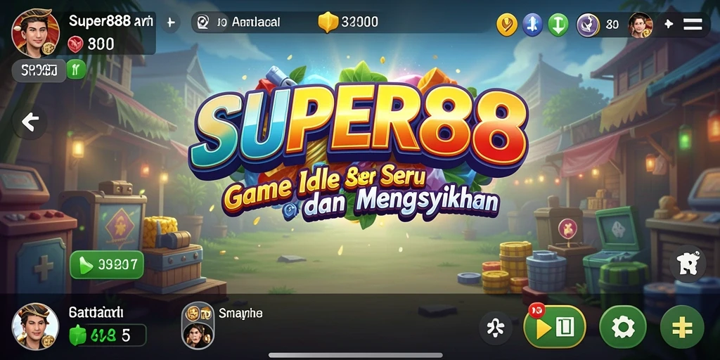 Tampilan menarik dari gameplay SUPER88 yang penuh warna.